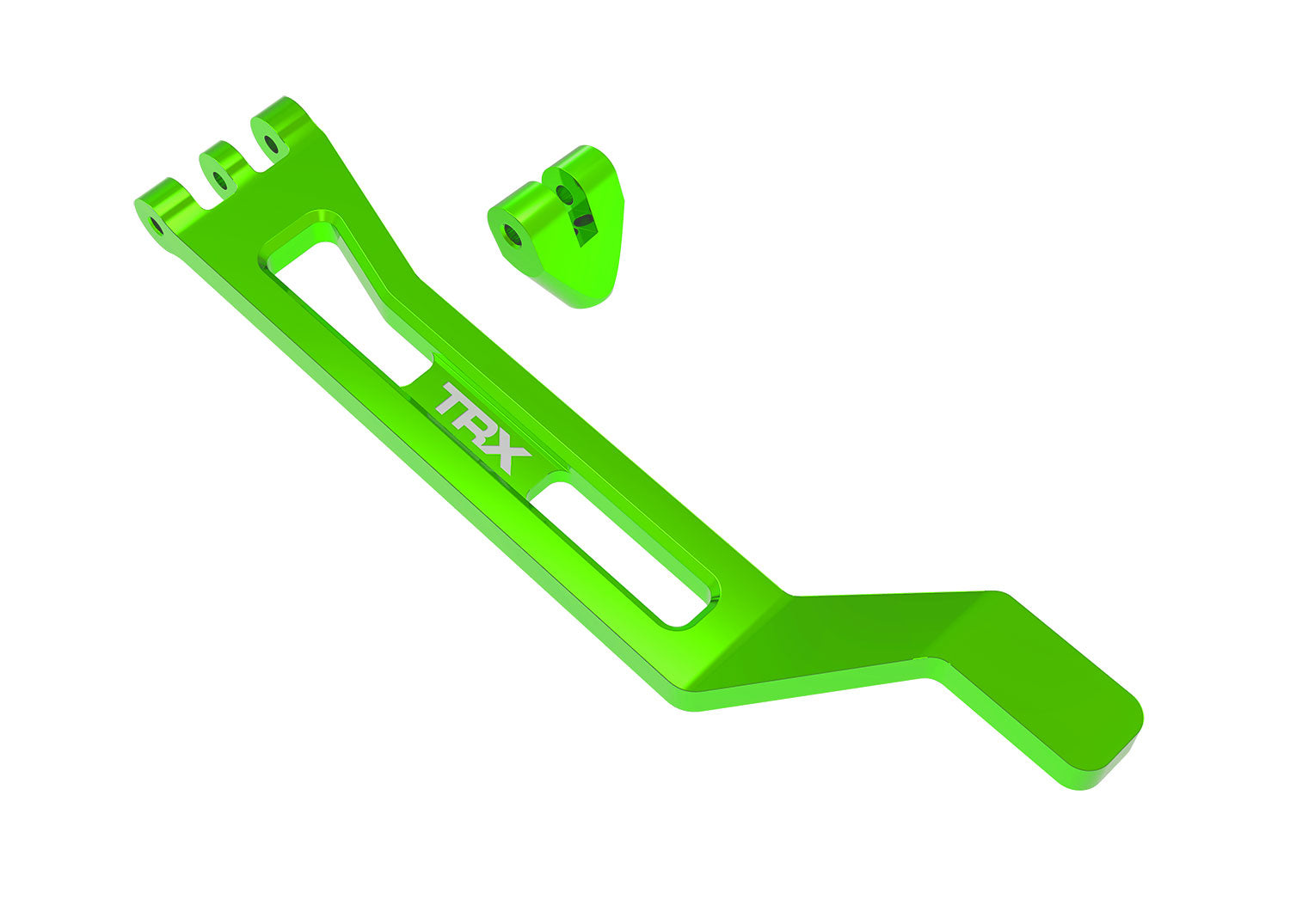 Green Aluminum Battery Hold-Down Strap w/ Post