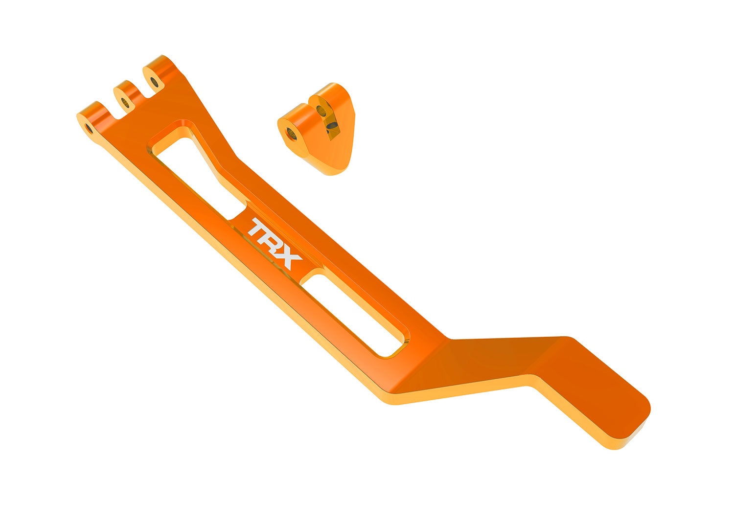 Orange Aluminum Battery Hold-Down Strap w/ Post