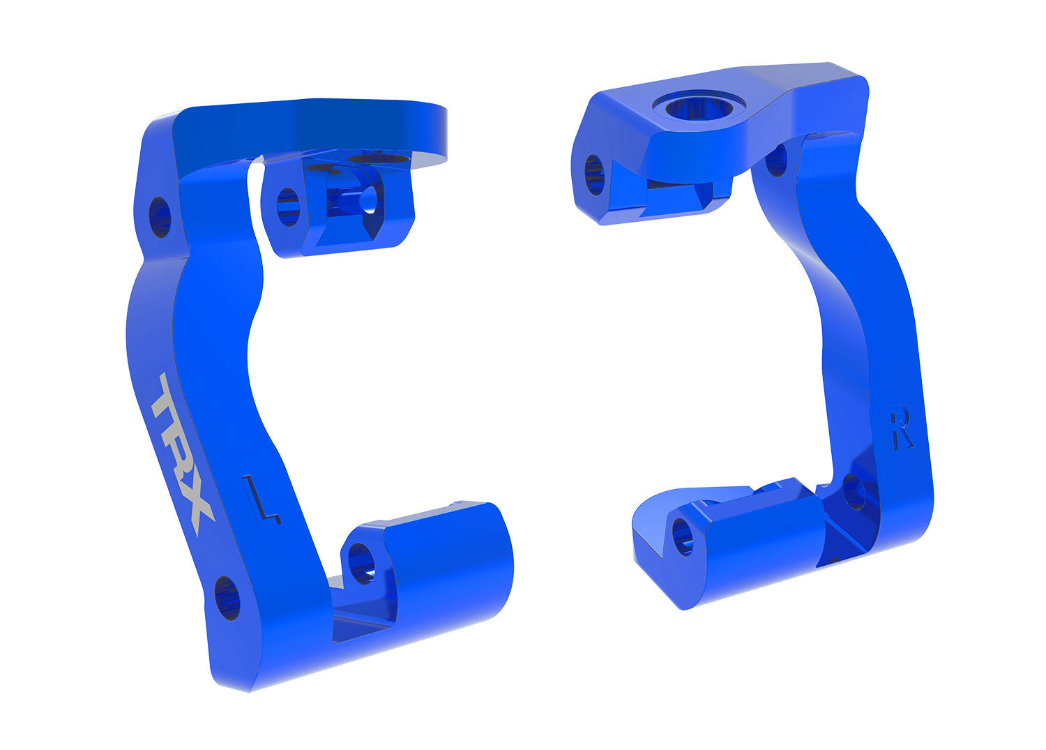 Blue Aluminum Caster Blocks (L&R)